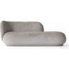 Ferm Living Leňoška Rico Divan Left Faded Velvet Concrete – sivá