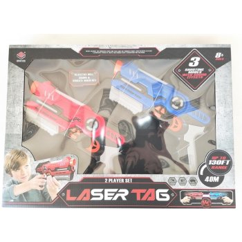 Teddies pištoľ 2ks laser game plast 25cm na batérie so zvukom so svetlom v  krabici 46x33x6cm od 23,02 € - Heureka.sk
