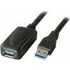 PremiumCord USB 3.0 repeater a prodlužovací kabel A/M-A/F/ 5m/ černý ku3rep5