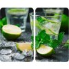 Wenko Universal Mojito obal 30 x 52 cm zelené sklo 2 kusy