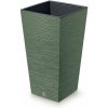 PROSPERPLAST FURU SQUARE Kvetináč 39,5 cm zemito zelený