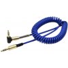 SES Audio Jack prepojovací kábel a AUX redukcia špirála modrý 7563