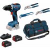 BOSCH GSR 18V-65 PROFESSIONAL Aku vŕtací skrutkovač, 3 inštalatérske kliešte 0615A5007J