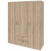 Šatníková skriňa Mega 140, dub sonoma