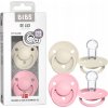 Bibs De Lux silikon 2 ks Ivory baby / pink