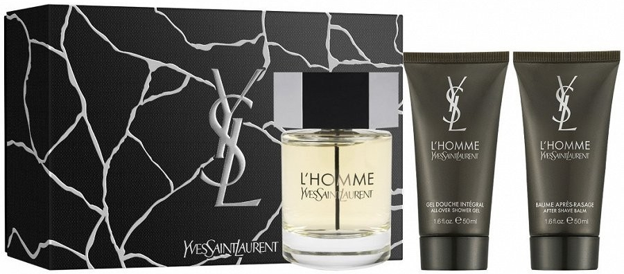 Yves Saint Laurent L\'Homme EDP 100 ml + parfumovaný sprchovací gél 50 ml + balzam po holení 50 ml