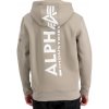 Alpha Industries Back Print Hoody pánska mikina vintage sand Farba: hnedá, piesková, Veľkosť: L