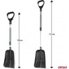 AMIO Teleskopická lopata na sneh s hliníkovou čepeľou 103-131cm
