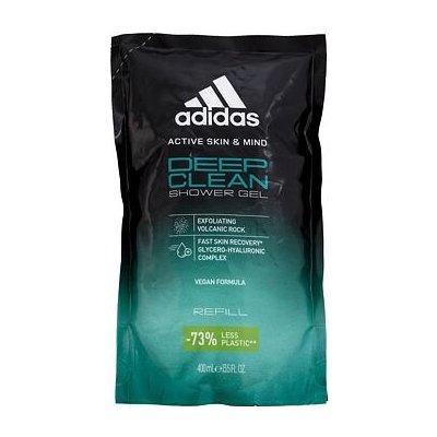Adidas Deep Clean sprchový gel s exfoliačním účinkem náplň 400 ml pro muže