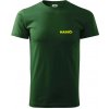 Hasiči názov samostatný - Klasické pánske tričko vyššej gramáže - XL ( Fľaškovozelená )