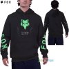 Fox Shield hoodie pánska mikina, čierna, L