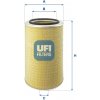 Vzduchový filter UFI 27.007.00
