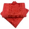 TiaHome Žakarový uterák červený srdiečko 50x90cm