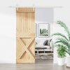 vidaXL Posuvné dvere so sadou kovania 80x210 cm borovicový masív 3203251