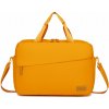 Vodeodolná cestovná taška s priehradkou na notebook KONO - žltá