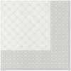 Ubrousky PAW AIRLAID 40x40 cm Subtle Grid (silver) [50 ks]