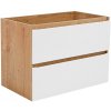 CMD Skrinka do kúpeľne MONAKO OAK WHITE 821 Dub/biela laminát 80 cm x 57 cm x 46 cm
