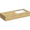 Kompaktná doska pod umývadlo s umývadlom Intedoor TRENTA Compact dub x 90 cm až 160 cm x 50 cm S výrezom