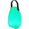 PROGARDEN Nabíjacia lampa kempingová vonkajšia s ovládačom RGB 21 cm