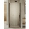 New Trendy New Soleo Gunmetal Brushed sprchové dvere 110 cm výklopné grafitová brúsená/priehľadné sklo D-0536A