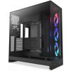 NZXT skriňa H9 Flow ARGB dvojkomorová ATX / 3xRGB 140 mm / 1x 120mm fan / presklená / čierna