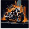 Obraz na plátne - Motorka Harley Davidson - 60x60 cm - výroba CZ