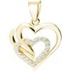 Olivie Strieborný prívesok SPOJENÉ SRDCIA GOLD 7904 Ag 925; ≤1,4 g.