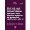 Zákony III B 2026 Sociálne zabezpečenie a príspevky