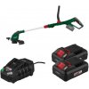Parkside® Aku strunová kosačka 20 V Prta 20-Li D3 + Smart akumulátor 20 V/4 Ah, 2 kusy + Rýchlonabíjačka akumulátora 20 V/4,5 A (800012790)