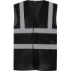 Yoko Reflexná sieťovaná vesta HVW120 Black 3XL