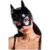 Cat Mask Black Lesklá mačacia kukla na hlavu