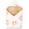 Zateplená zavinovačka do autosedačky New Baby Love Teddy Bear beige