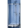 Polysan Easy Line sprchovací kút 100x80 cm polkruhová chromová lesklé/priehľadné sklo EL2915