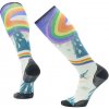 Smartwool Ski Zero Cusion Rainbow Trails Print OTC Laguna Blue 34-37