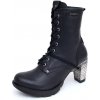 New Rock topánky na podpätku TR001-S1 čierna