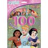 100 samolepek s omalovánkovými listy Disney Princezny