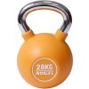 Kettlebell urethanový IRONLIFE 28 kg, ORANŽOVÝ