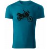 T-ričko Honda Africa Twin XRV 750 pánske tričko Farba trička: Petrolejová Modrá, Veľkosť: 3XL