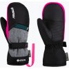 Detské lyžiarske rukavice Reusch Flash Gore-Tex Mitten black/black melange/pink glow