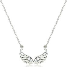 Šperky eshop Strieborný náhrdelník lesklé vyrezávané anjelské krídla R23.10