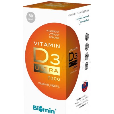 Biomin Vitamin D3 Ultra 7000 I.U. 30 kapsúl