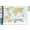 Stieracia mapa sveta Travel Map Holiday Lagoon World