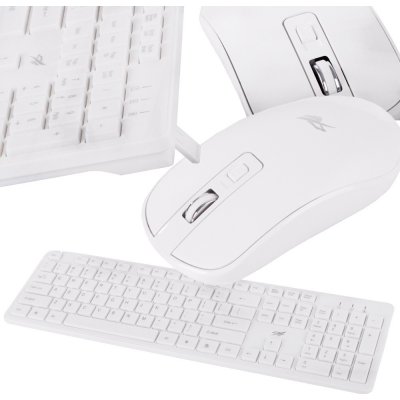 Verk 06302_B Bezdrôtová klávesnica a myš biela