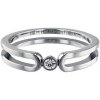 Tommy Hilfiger Jemný oceľový prsteň s kryštálom TH2780100