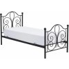 HALMAR Panama kovová s roštom biela kov 94 cm x 93 cm x 209 cm