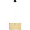 Helam | Luster na lanku ALBA 1xE27/15W/230V pr. 40 cm ratan/čierna | HE1419