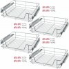 tectake 403443 teleskopická zásuvka do kuchyne, spálne - 60 cm, sada 4 ks