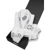 Soft Cotton Luxusný pánsky župan + uterák + papuče MARINE MAN v darčekovom balení M + papučky (40/42) + uterák + box Biela