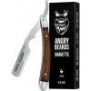 Britva na holenie na žiletky Angry Beards Shavette ZIZKA s puzdrom