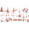 KIPSTA Súprava 4 vymedzovacích kužeľov Modular 30 cm oranžová na futbalový tréning